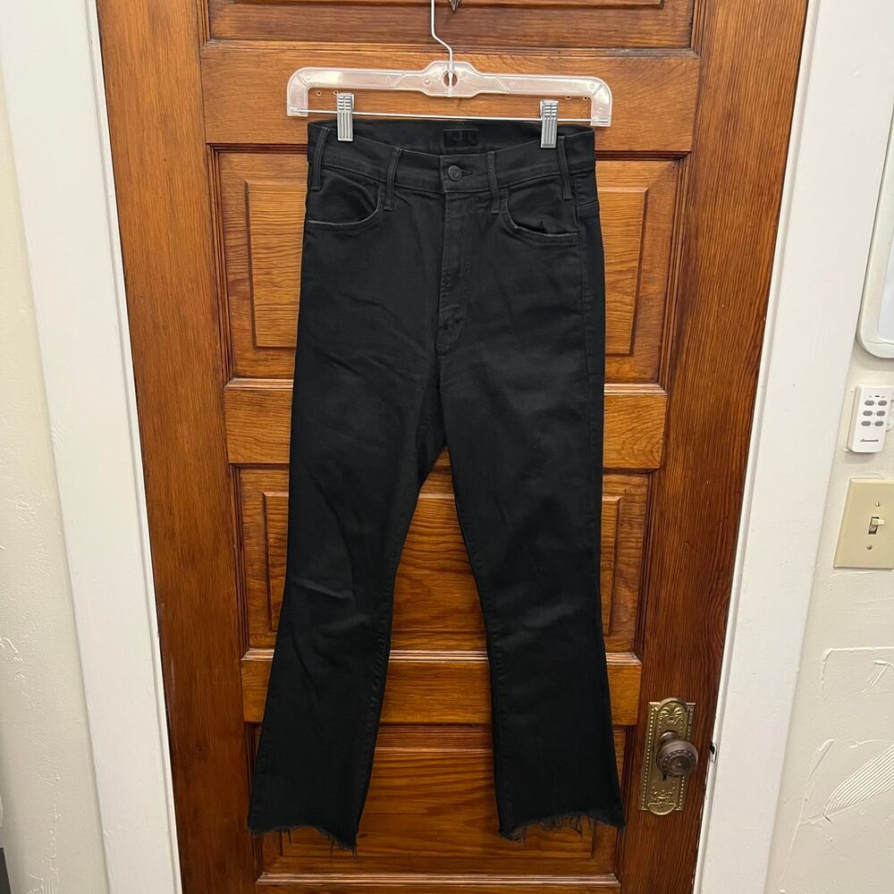 Mother Denim The Hustler Ankle Fray Not Guilty sz 24 High Waist Crop Flare $228